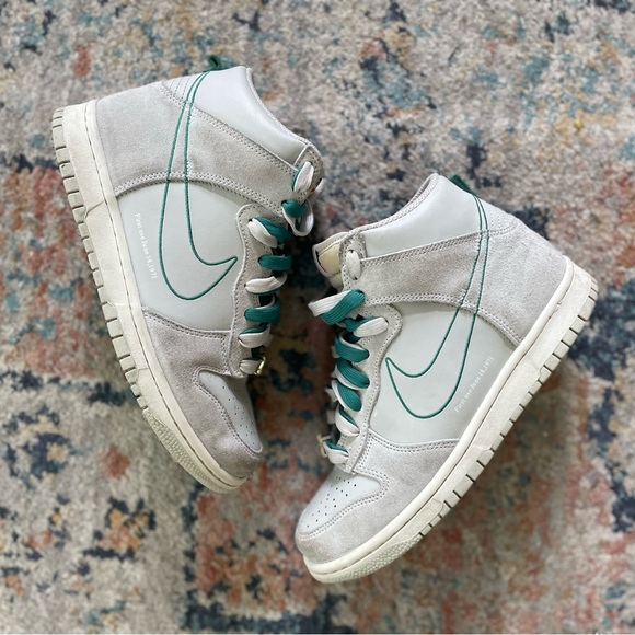 dunk high first use green